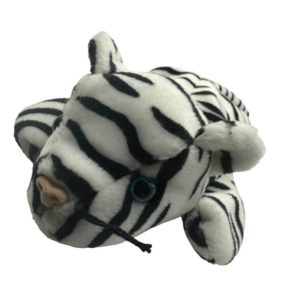 Ty Beanie Baby Blizzard The White Tiger Plush Toy - Picture 5 of 7